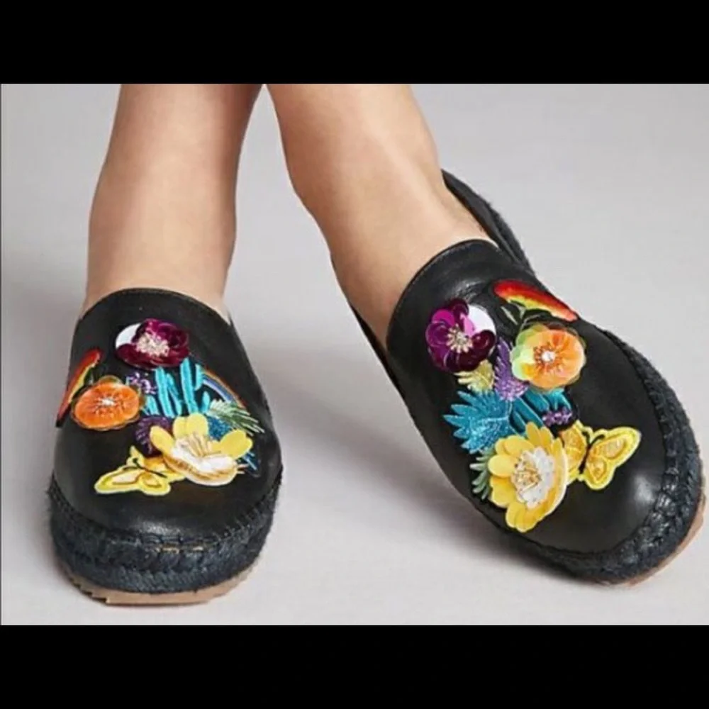 ANTHROPOLOGIE Bill Blass Sutton Espadrille - Picture 3 of 6